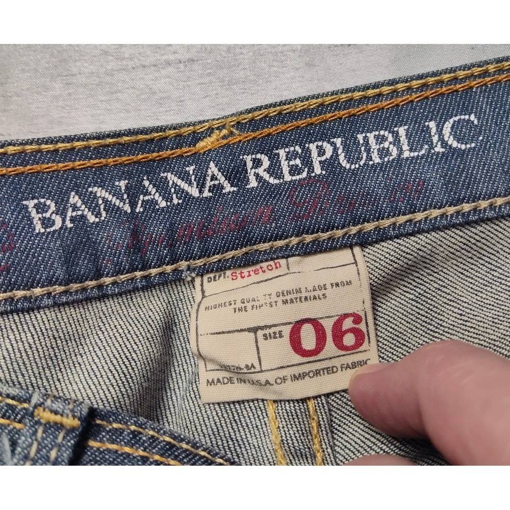 BANANA‎ REPUBLIC ZULU MODERN SKINNY Women Size 6 Stretch Denim Jeans Made In USA - Picture 10 of 16